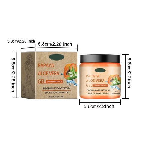 Duaonets Papaya Aloe Face Papaya Aloe Extract Gel Moisturizes And