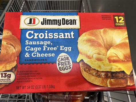 Really Not a Fan of the Jimmy Dean Croissant Breakfast Sandwiches at Costco