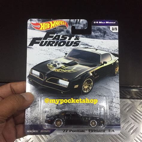 Hot Wheels Pontiac Firebird T A Black Hotwheels Premium Fast Furious Mile