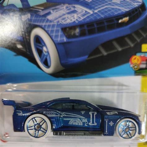 Custom Camaro Azul Hot Wheels Shopee Brasil