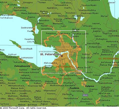 St Petersburg Map Russia