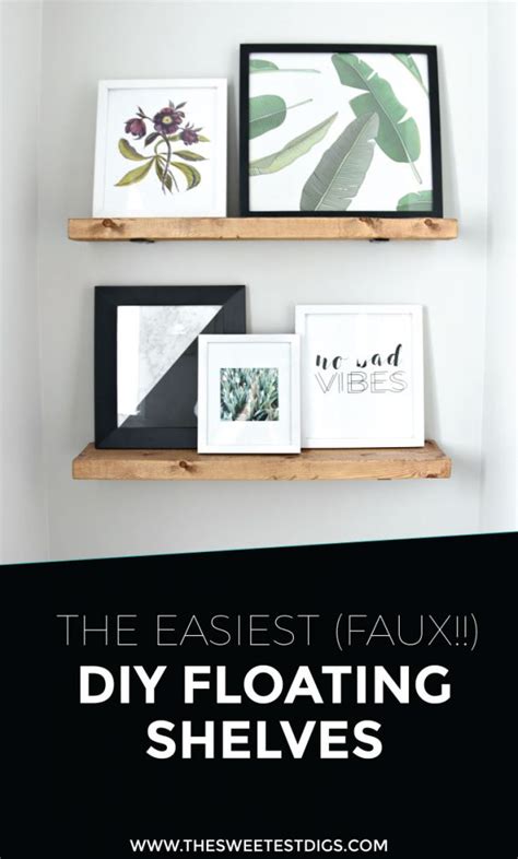 Easy DIY Floating Shelves - DIY Floating Shelves Tutorial