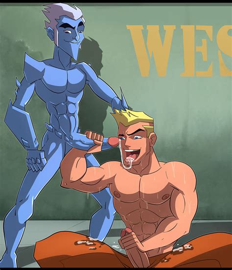 Rule 34 Blonde Hair Blowjob Conner Kent Dc Dc Comics Disguised Gay Gay Blowjob Icicle Jr