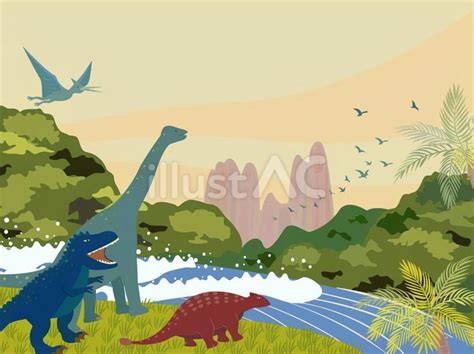 Free Vectors | jurassic landscape