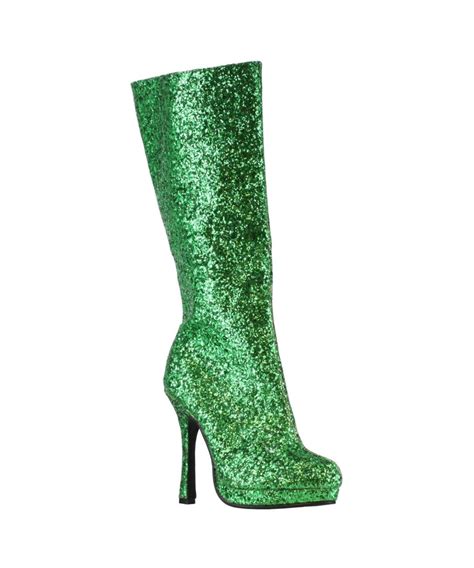Adult Green Glitter Boots Adult Boots