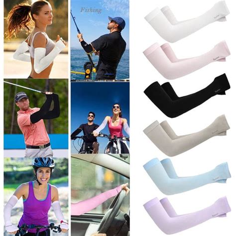 Pointerteck Cooling Arm Sleeves Cover Outdoor Sports Uv Sun Protection