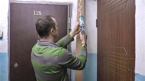 Установка наличников и доборов при помощи клея - YouTube