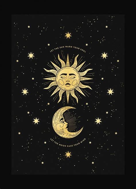 Artsise: Aesthetic Sun And Moon Wallpaper