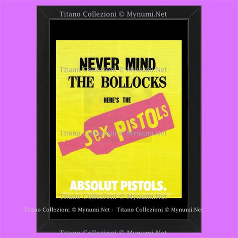 Anos Anuncio Original Absolute Vodka Never Mind The Bollocks Sex Pistols Cornisa Mynumi