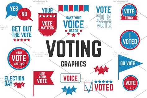voting graphics pre designed photoshop graphics creative market