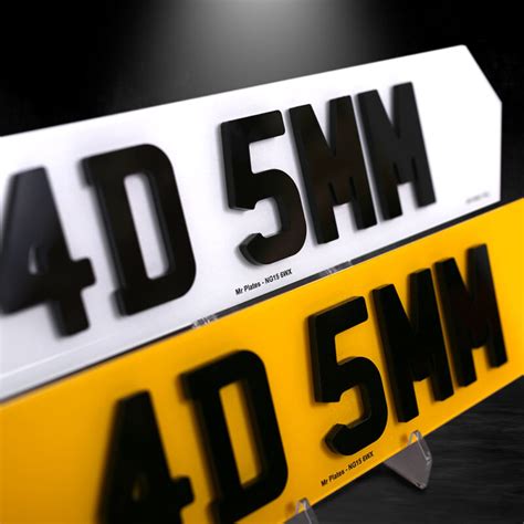 Our 4d Range Mr Plates Nottingham