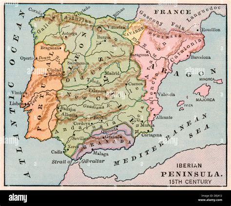 Mapa La Peninsula Iberica - 9