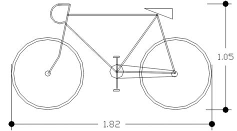 Autocad Drawing Of Cycle Cadbull