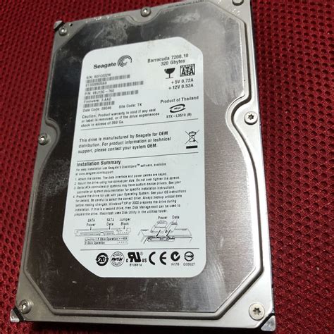 使用3943時間 Seagate ST3320820AS 320GB 7200rpm A781(300GB～)｜売買されたオークション情報 ...