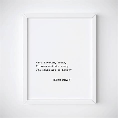 Oscar Wilde Quote Print, Inspirational Quote Art Print, Oscar Wilde ...