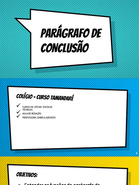 Paragrafo De Conclusão - Estrutura do Parágrafo de Conclusão | PDF