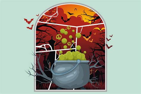 Halloween Scary Window Graphic by onoborgol · Creative Fabrica