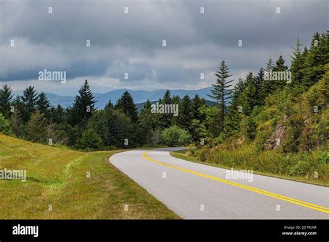Landscape From The Blue Ridge Parkway In North Carolina Stock Photo Alamy