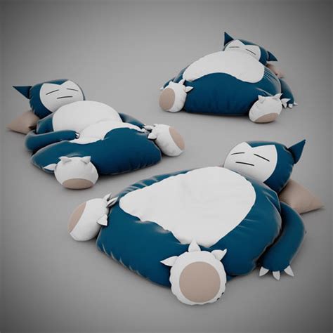 Snorlax Bed 3D model | CGTrader