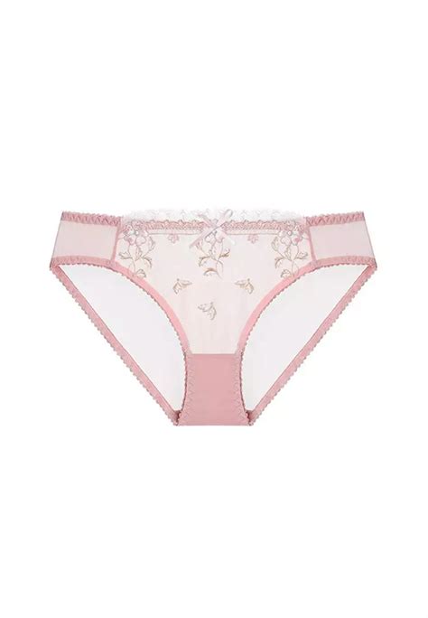 Zitique Romantic Embroidery Lace Lingerie Set Bra And Panty Pink Buy Zitique Online
