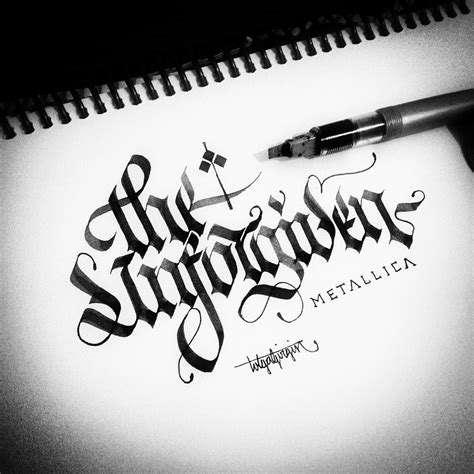 Gothic Calligraphyandlettering On Behance