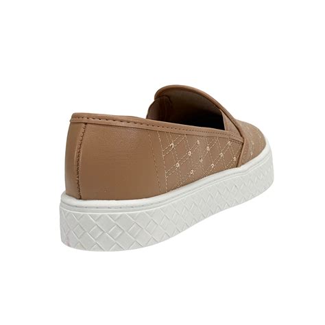 Tênis Moleca Slip On Plataforma 5712 323 Nude Loja Marina Bia Calçados Calçados para toda a