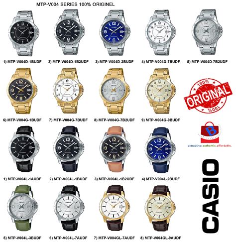 Casio MTP-V004 Series Original & Genuine Watch
