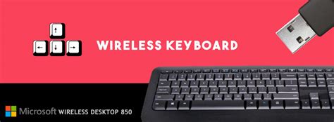 Wireless Keyboard Microsoft 850 Desktop Pc Windows Mac 850 Pz3 00011