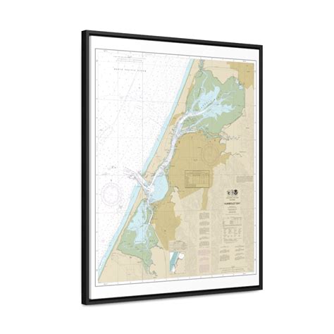 Humboldt Bay Nautical Chart 18622 Floating Frame Canvas · Chart Mugs