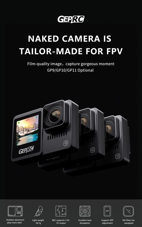 Geprc Naked Gopro Hero Case With Bec Board Rotor Village