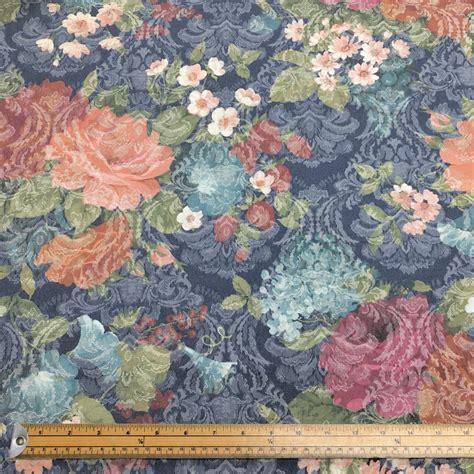 Blue Floral Upholstery Fabric On Sale Innoem Eng Psu Ac Th