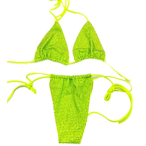 Sexy Crystal Bikini S Bling Bling Rhinestone Swimsuit