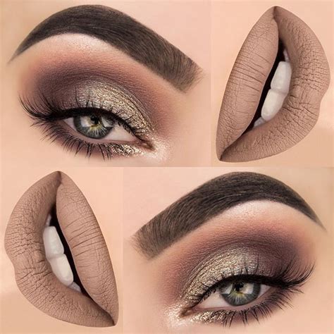M A K E U P T H A N G On Instagram Smokey Glittery Look With Cool Nude Lips Products Used