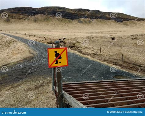 A Donand X27t Poop Here Sign In Iceland Stock Image Image Of Poop