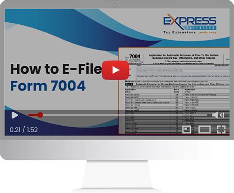 Form 7004 - Extension to file Business Income Tax Returns