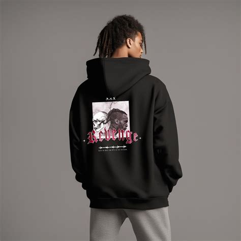 Limited Xxxtentacion Merch Hooded Sweatshirt Fan Shirt Revenge Hoodie Streetwear Design Dark ...