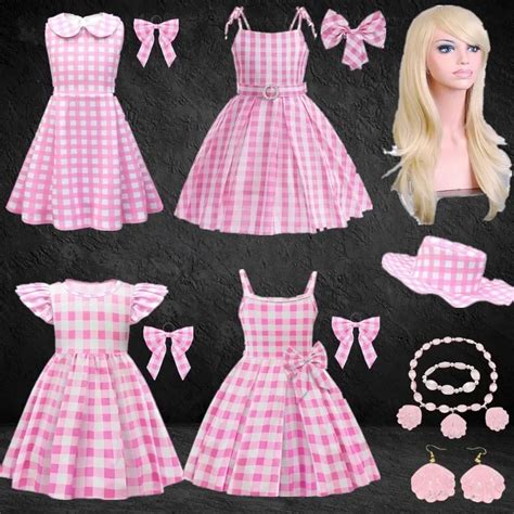 Barbie Costume For Girls Princess Movie Barbie Pink Dress For Girls