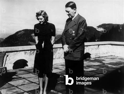 Eva Braun And Adolf Hitler At Berghof Berchtesgaden Bavaria C 1942