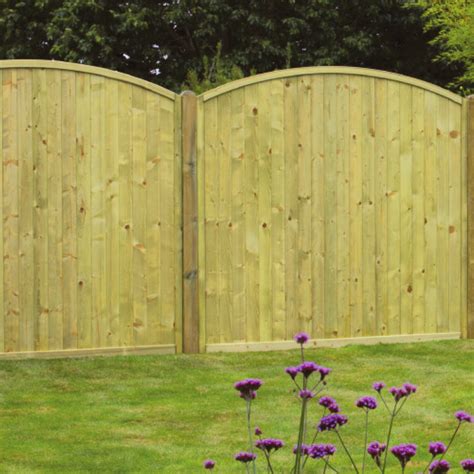 Tongue And Groove Arched Top Fence Panel Chase Fencing Supplies