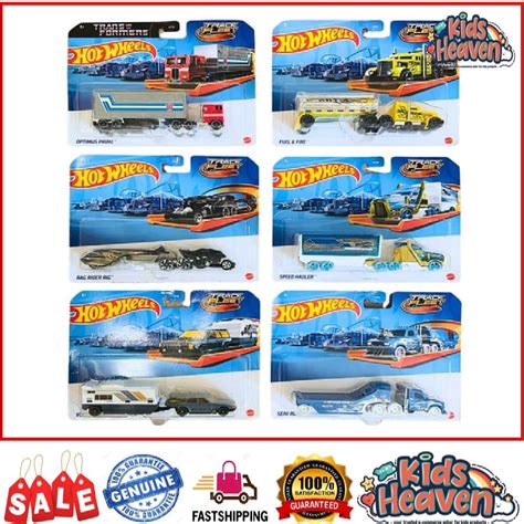 Hot Wheels Track Fleet Trucks Assorted Hyt Original Shopee Singapore