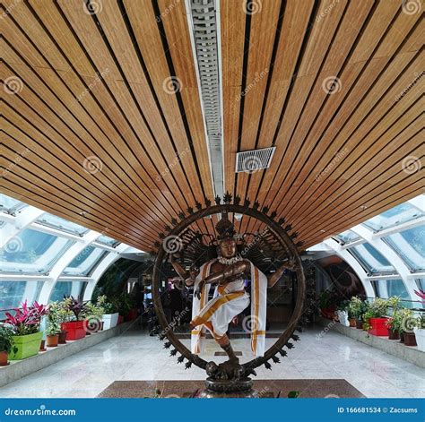 Statue in Pose at Chennai Airport India Editorial Stock Image - Image