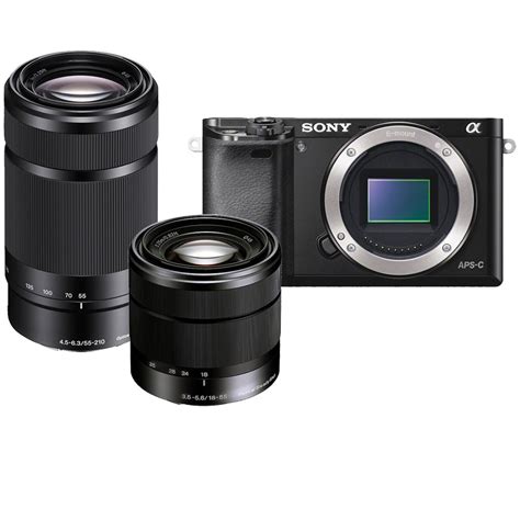 Sony Alpha a6000 Mirrorless Digital Camera with 18-55mm and B&H