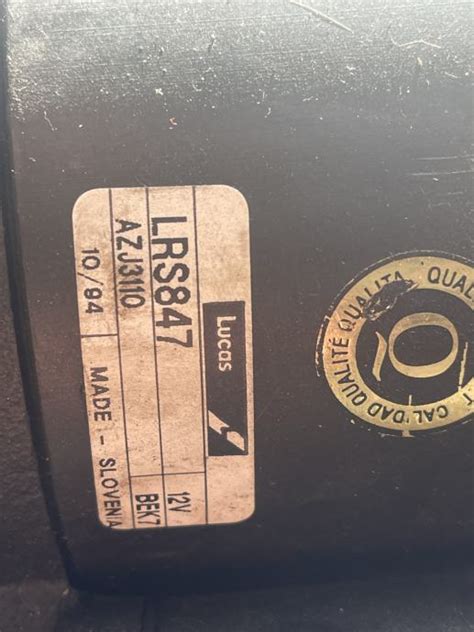 Zaganjač, Štarter Lucas LRS847