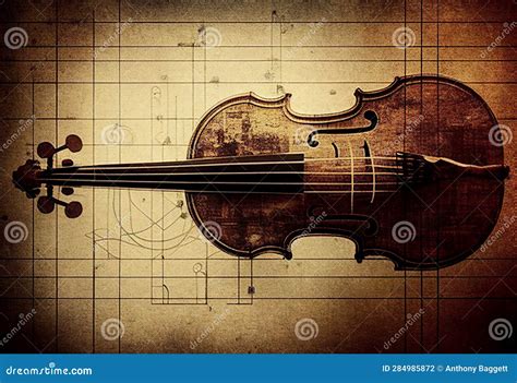 Beethovens Violin Concerto Poster Illustration Royalty Free Cartoon