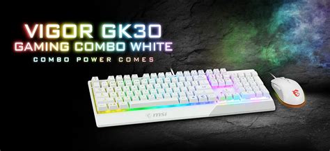 MSI VIGOR GK30 COMBO WHITE | MSI Store Thailand