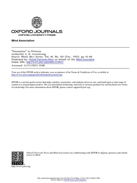 emanation  plotinus   armstrong  neoplatonism