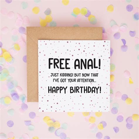 FREE ANAL Happy Birthday Cards For Boyfriend Rude Adult Birthday Cards Funny Birthday Cards