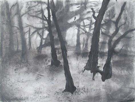 Dark Forest Pencil Drawing