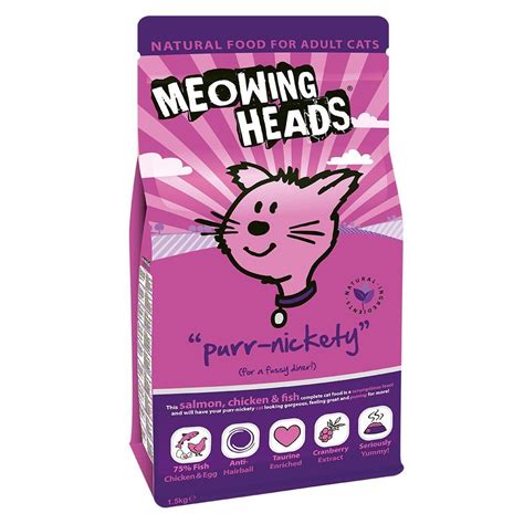 Meowing Heads Purr Nickety Salmon Dry Mix 2 kg for Healthy Cats