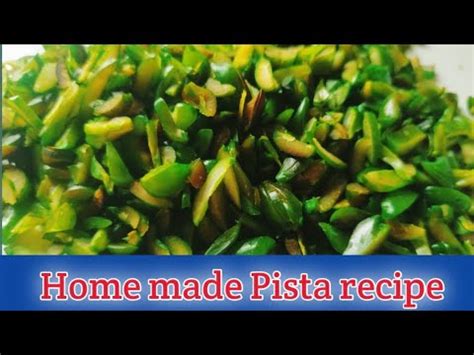How To Make Homemade Pista Recipe How To Make Pista Green Colour